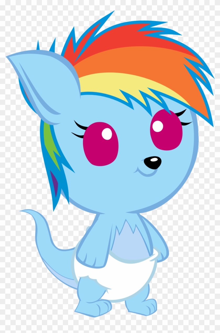 Cute Baby Kangadash By Megarainbowdash2000 Cute Baby - Baby Rainbow Dash Crying #974685