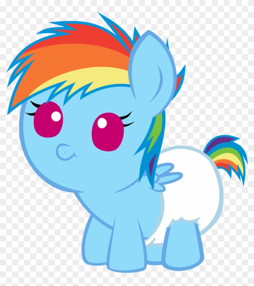 Baby Rainbow Dash By Megarainbowdash2000 - Rainbow #974687