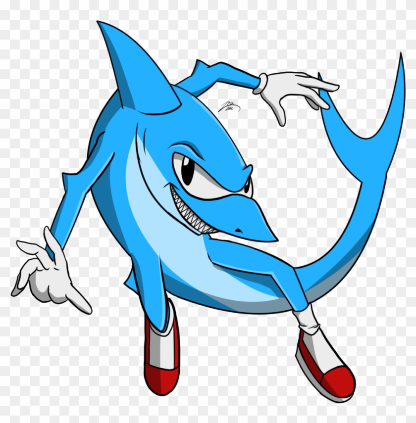 Shark Marine Mammal Cartoon Clip Art - Sonic Jump The Shark #974736