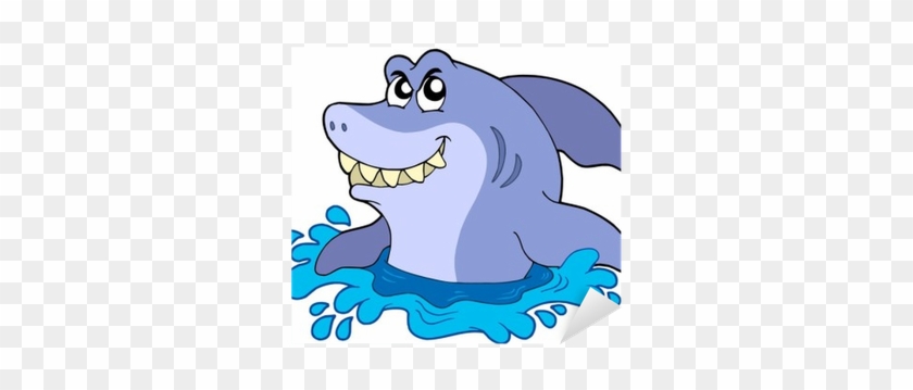 Cartoon Shark In Water #974771