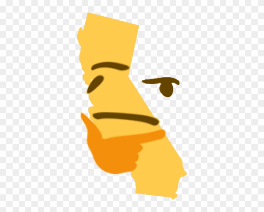 California Think Emoji - Discord Thinking Emoji #974789