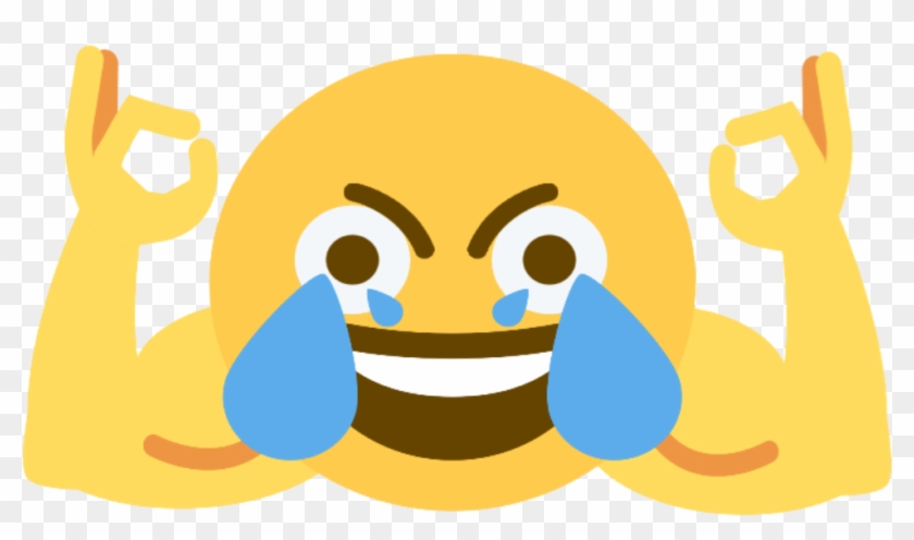 Hand Emoji Clipart Discord - Open Eye Crying Laughing Emoji #974848