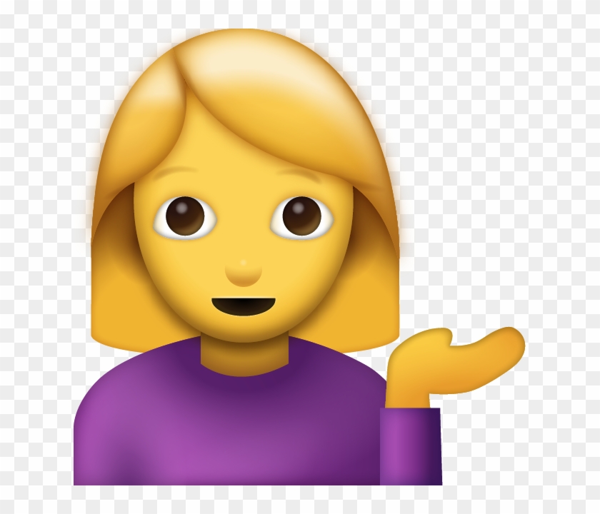 girl with hand out emoji