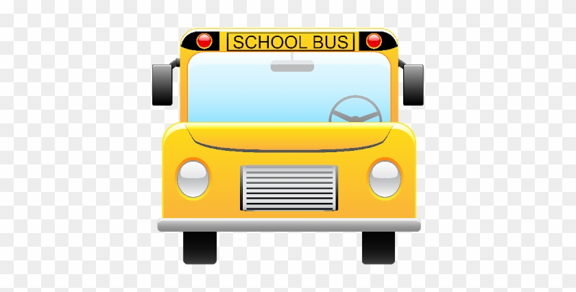 Cartoon School Buses - School Bus Front Cartoon #974911