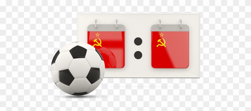 Illustration Of Flag Of Soviet Union - Soccer Ball #974927