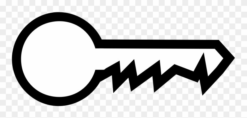 Clipart - Simple Key - Outline Of A Key #974941
