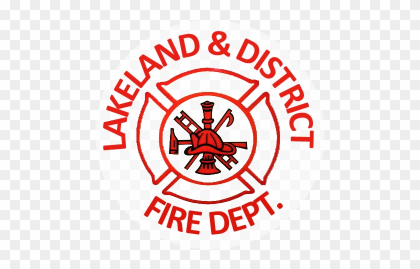 Fire Logo Png Lakeland Fire Department Is A Paid On - Maltese Cross Fire Rescue Pillow Case #974961