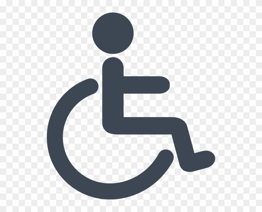Wheelchair Icon Gray Clip Art At Clker - Disability #975118