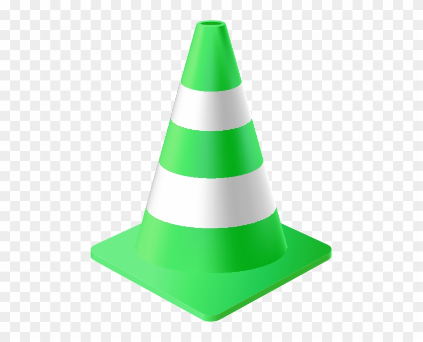 Traffic Cone Light Green - Traffic Cone Green & White #975206