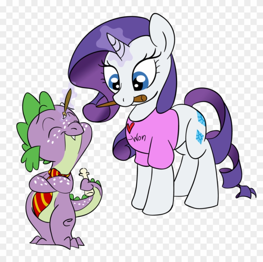 spike and rarity having a baby