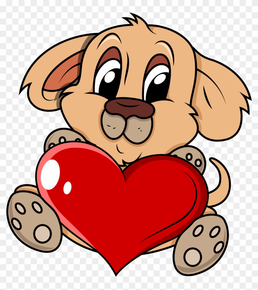 Puppy Dog Drawing Heart - Puppy #975274