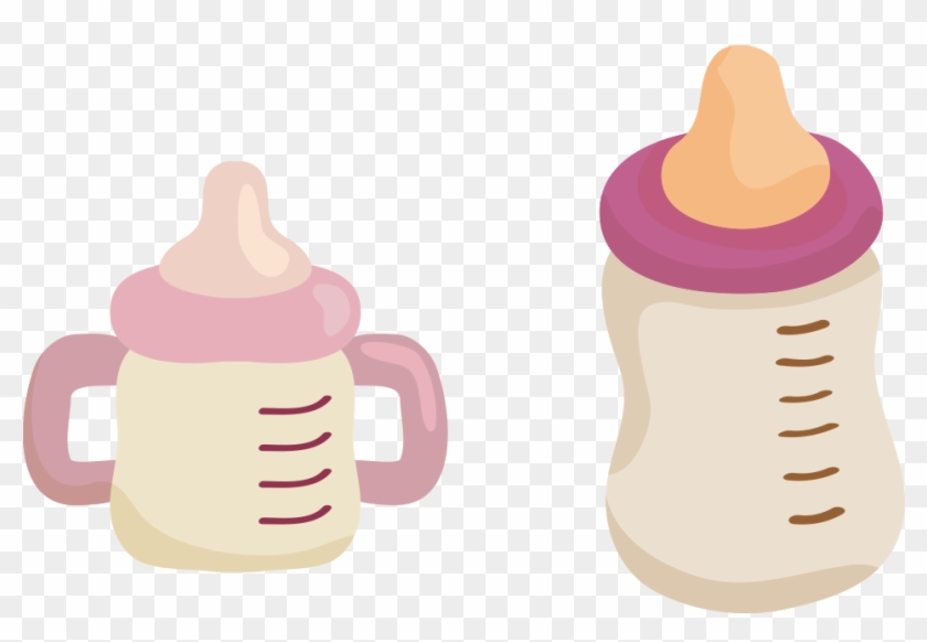 Baby Bottle Infant Child Breast Milk - Baby Milk Bootle Cartoon Pgn - Free  Transparent PNG Clipart Images Download