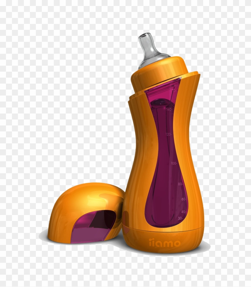 Baby Bottle Iiamo Home Orangepink 343 - Iiamo Go (orange/ Purple) #975358