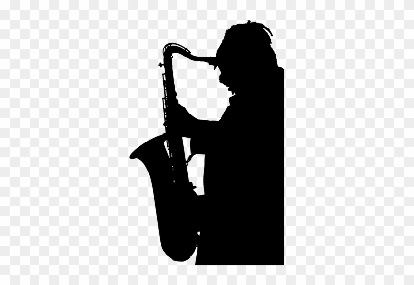 Saxophone Player Public Domain Vectors - Saxophone Player Silhouette Png #975385