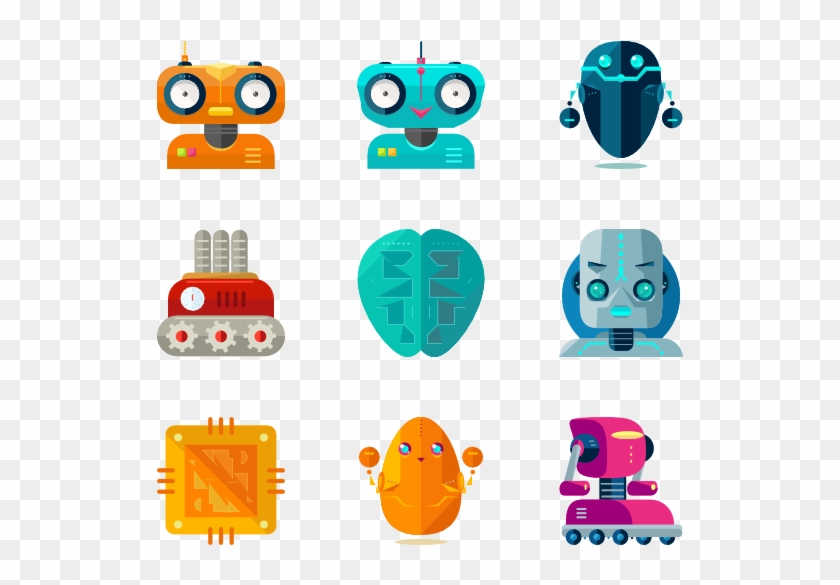 Download, Png And Vector - Robot Icon Free Transparent PNG Clipart