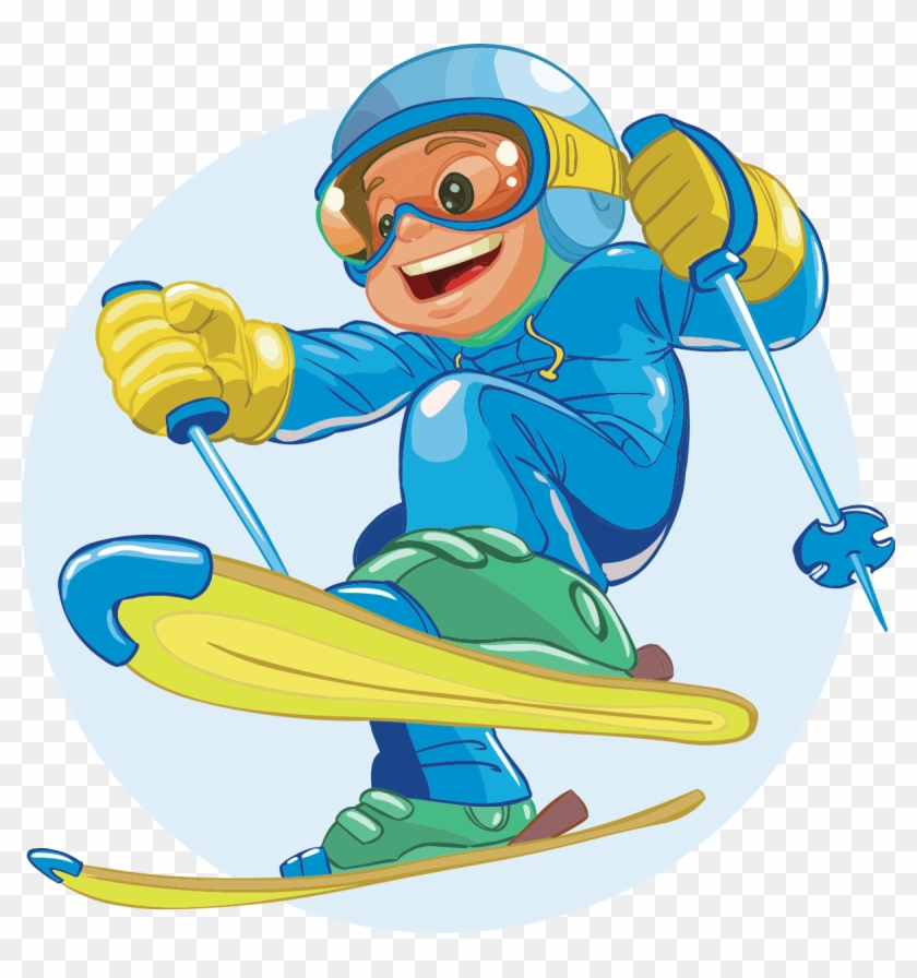 free skier clipart