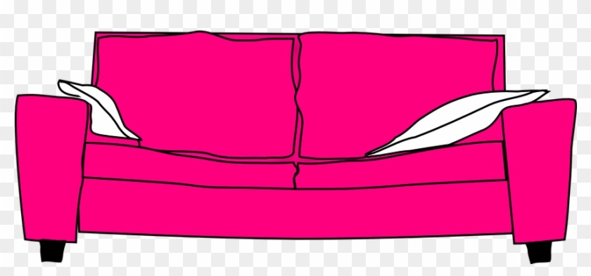 In Sync With The Seasons - Cartoon Sofa Pink #975559