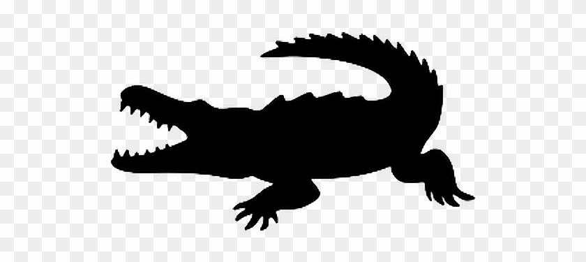 Ftestickers Silhouette Alligator - Alligator Silhouettes #975731