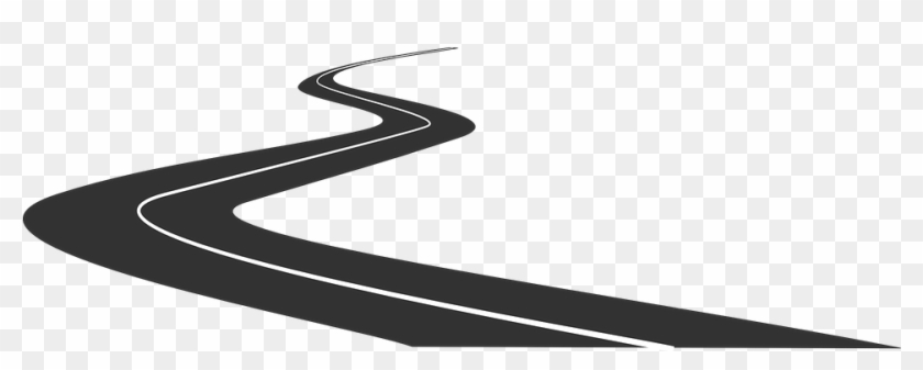 Highway Clipart Black And White - Road With No Background #975777