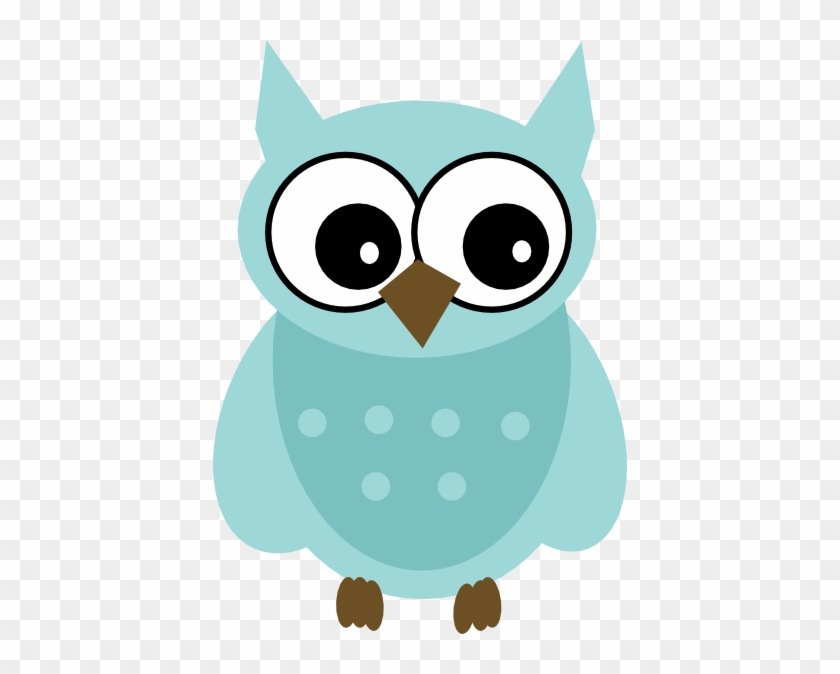Blue Owl Clipart - Baby Owl Clip Art #975816