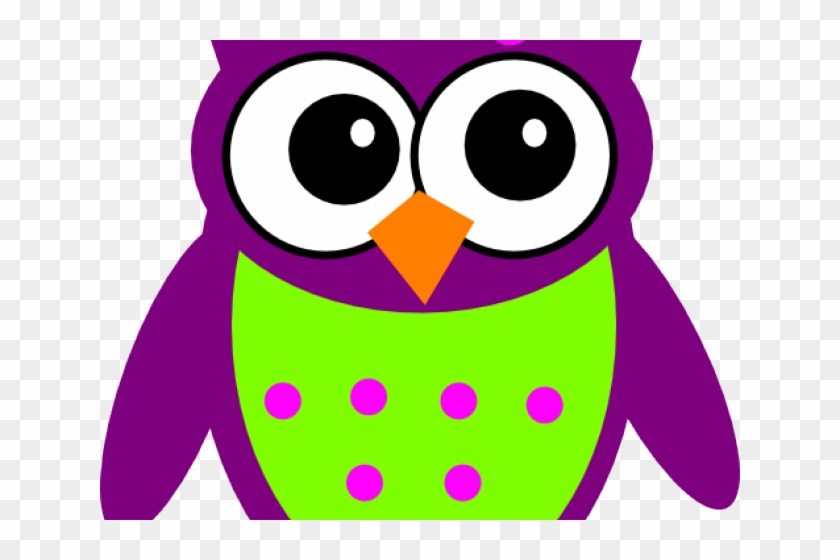 Owl Clipart Purple - Black And White Owl Clipart #975844