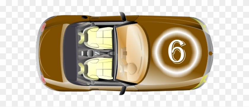 Cartoon Car Top View #975860