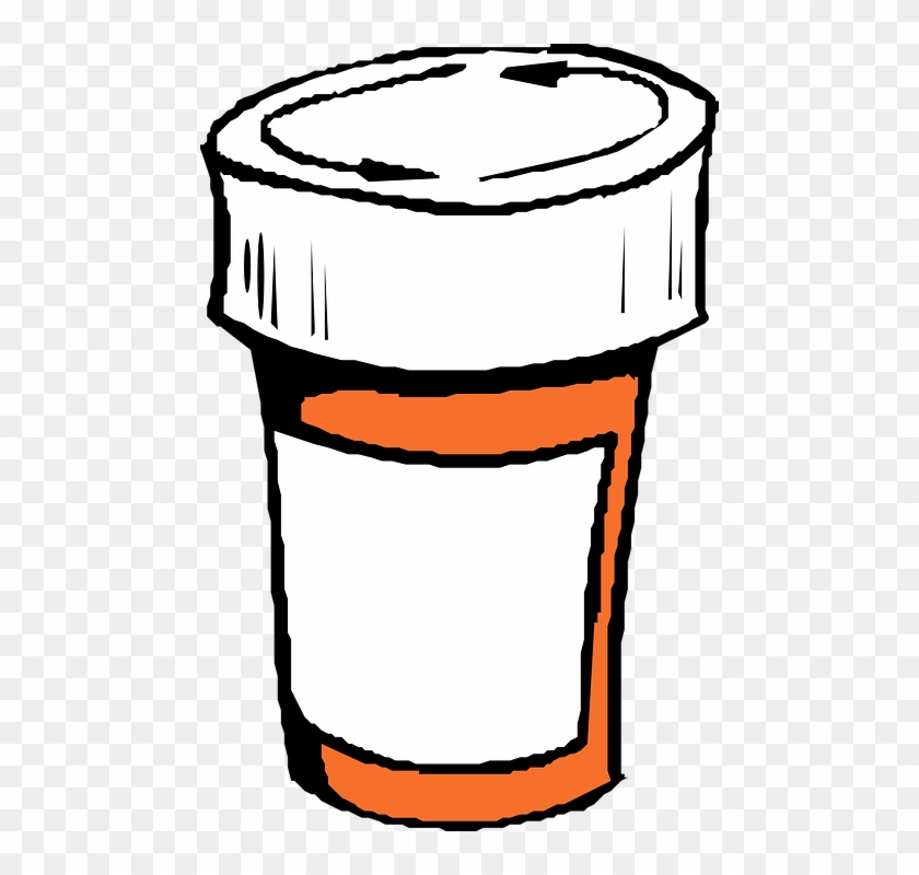 Bottle, Caps - - Clip Art Pill Bottle #975879