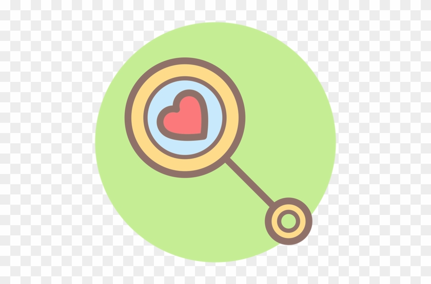 Heart Baby Rattle Circle Icon Transparent Png - Crystal Castles Sad Face #975917