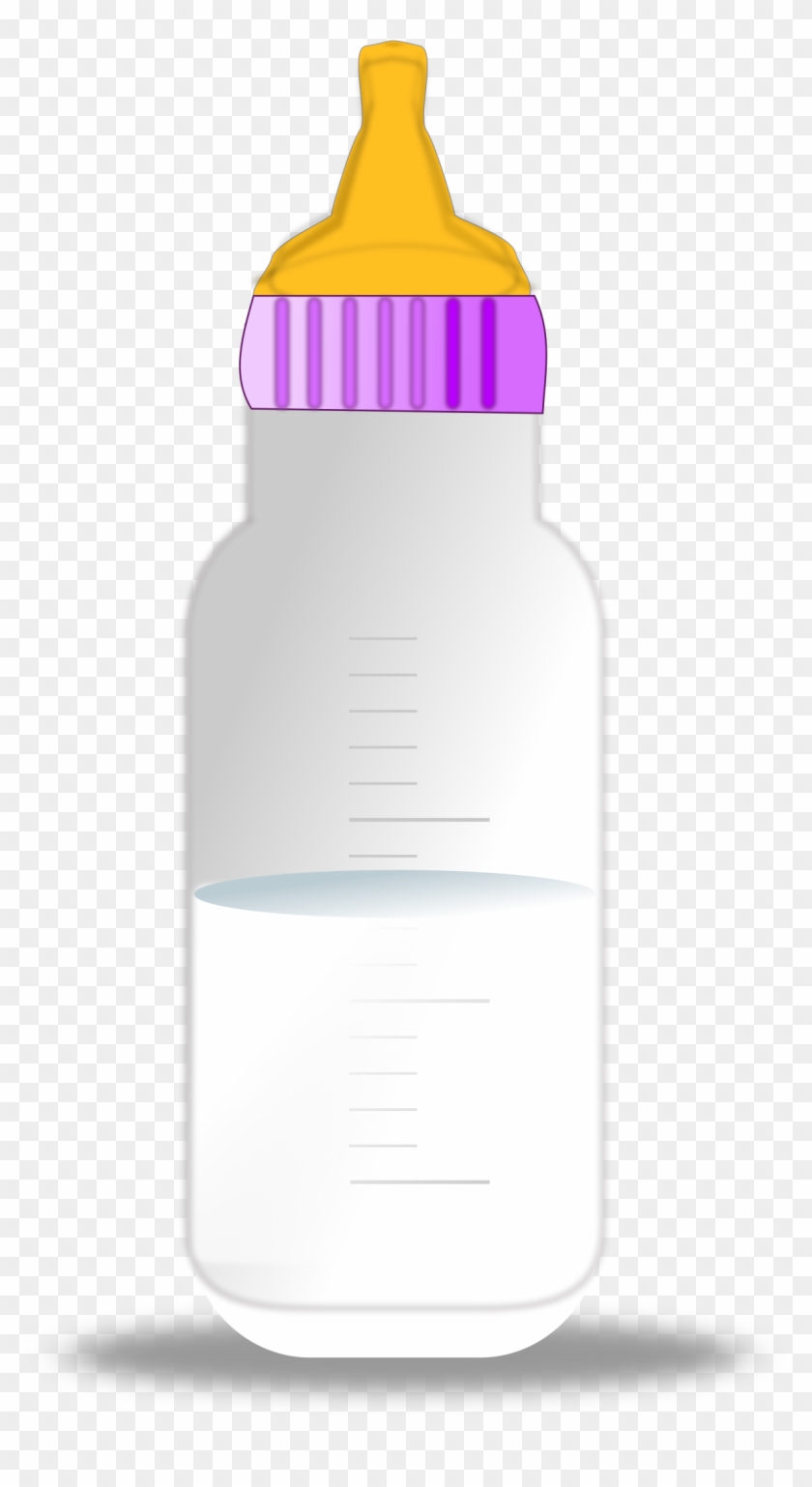Baby Girl Rattle Clipart For Kids - Milk Bottle Baby Transparent #975990