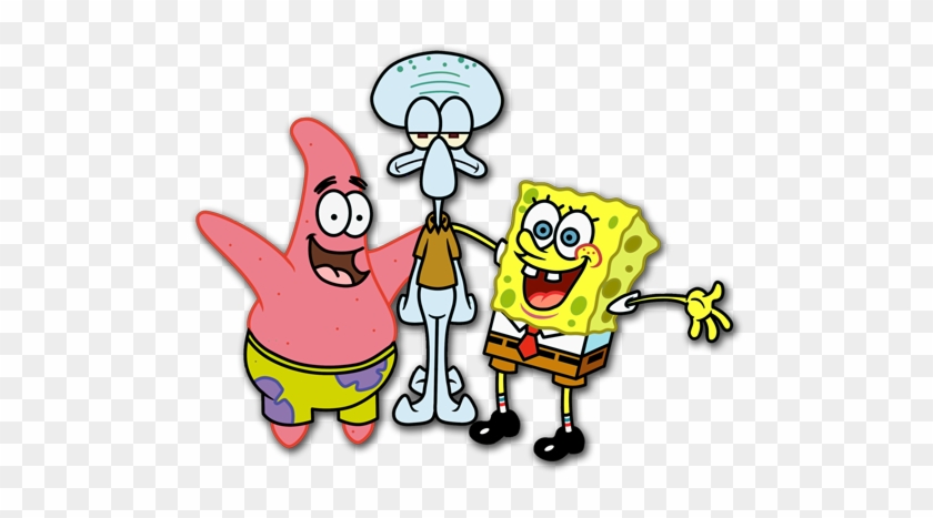 فارغ از خشونت‌بار بودن بعضی رفتارهای نمایش داده شده - All Character Spongebob Squarepants Png #976003