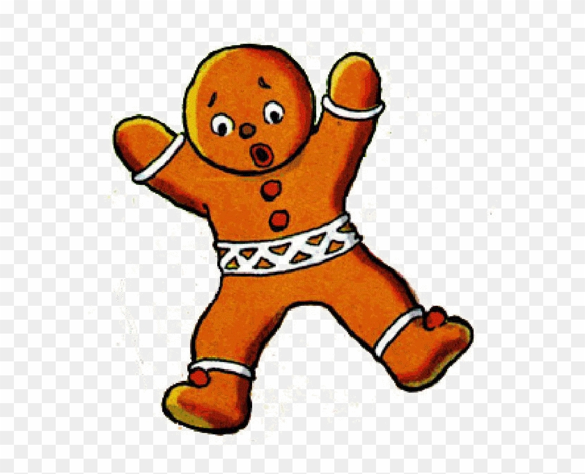 Clipart Of A Happy Gingerbread Man Cookie Waving And - Gingerbread Man Running Gif #976323