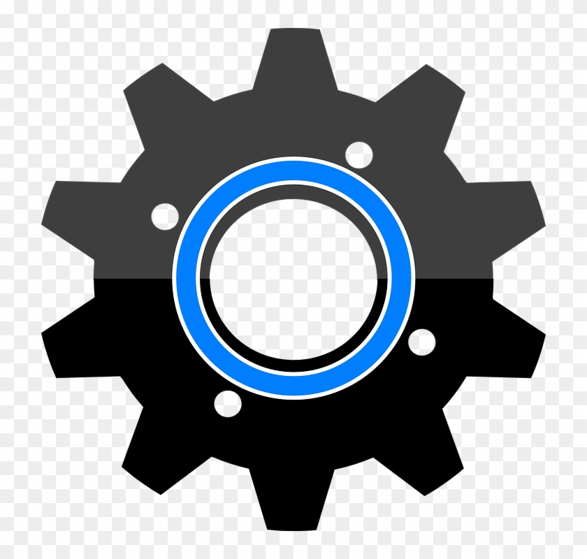 Machine Clipart Mechanical Gear - Difference Between Cog And Gear #976398