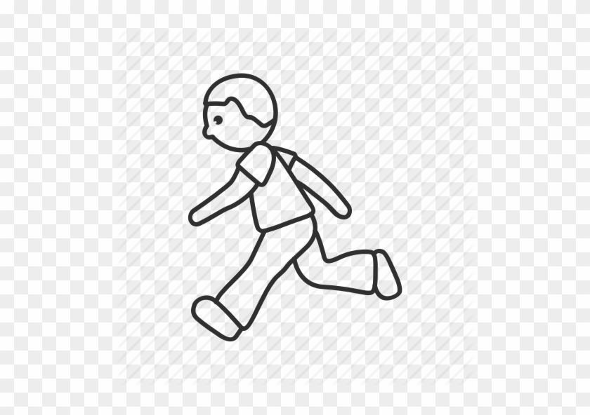 Running Person Drawing - Gif Running Emoji Png #976533