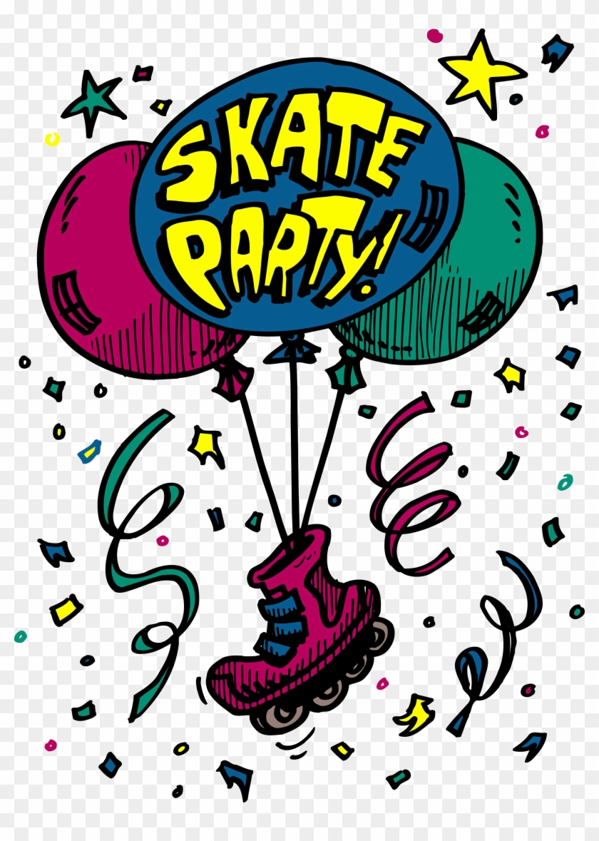 Skating Family Clipart - Skating Birthday Party #976617