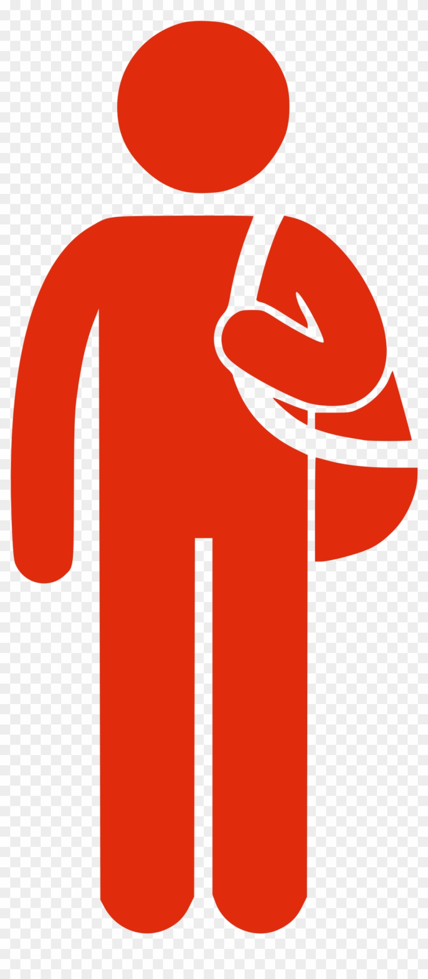 Silhouette Man With Bag - Logo Voyageur #976618