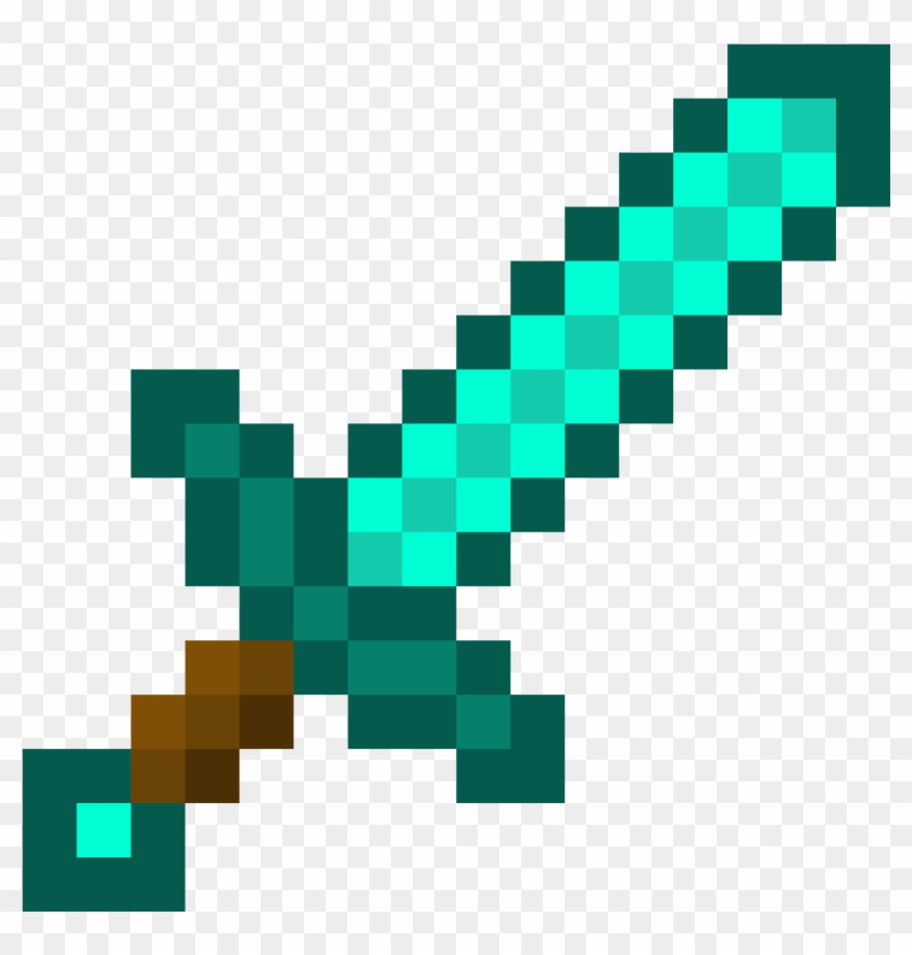 Diamond Sword - Minecraft Enchanted Diamond Sword #976716
