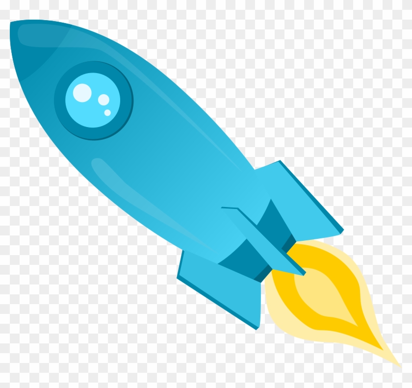 Medium Image - Blue Rocket Png #976808