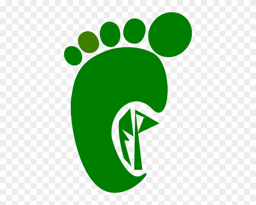 Cfp Carbon Foot Print Dk Green Clip Art At Clker - Clip Art #976885