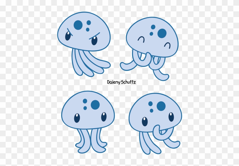 Blue Jellyfish By Daieny - Anime Chibi Jellyfish #976894