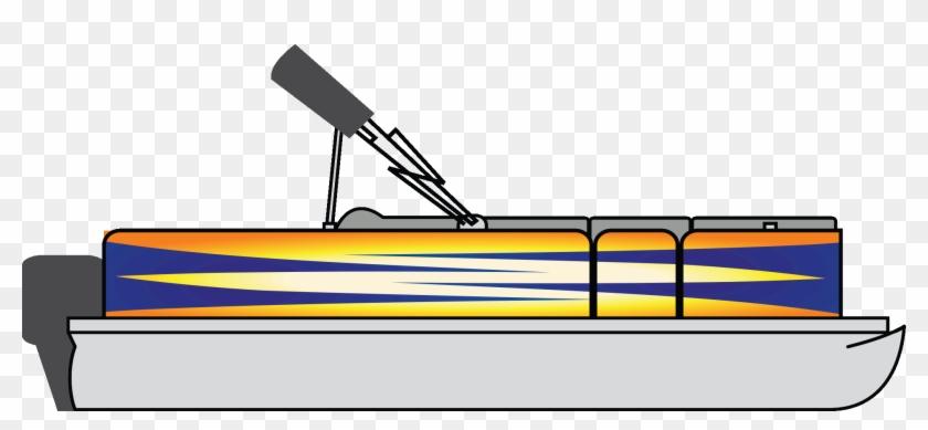 Fishing Boat Clipart Custom - Pontoon Graphics Kit #977073