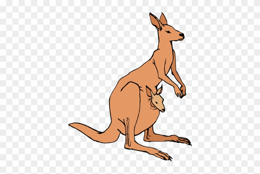 Kangaroo Silhouette Clip Art Free At Getdrawings Com - Clip Art #977130