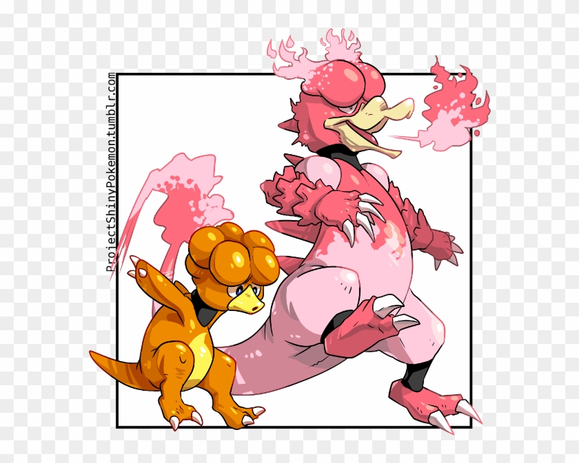 Fan Art Of Shiny Magby And Magmar - Cartoon #977214