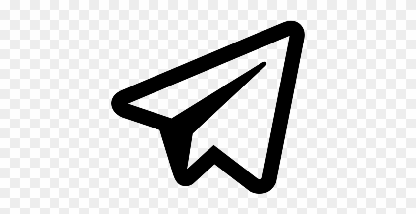 Free Png Black Shape Paper Plane Png Images Transparent - Telegram Icon Png #977271