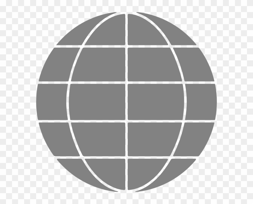 Gray Clipart Globe - Vector Graphics #977311
