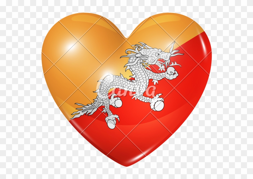 Love Bhutan, Heart Flag Icon - National Database And Registration Authority #977328