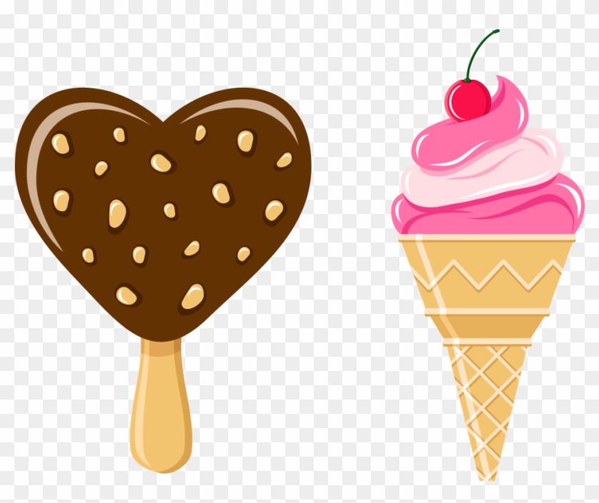 Ice Cream Cone Strawberry Ice Cream Chocolate Ice Cream - Ice Cream #977336