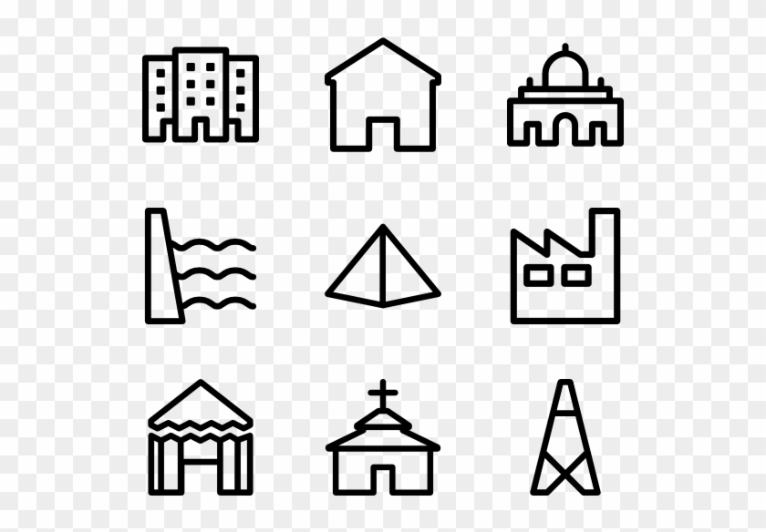 Bulding Clipart Building Outline - Theatre Line Icon #977342