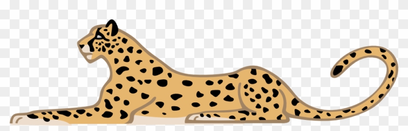 Jaguar Clipart Ocelot - Cheetah Lying Down Drawing #977385