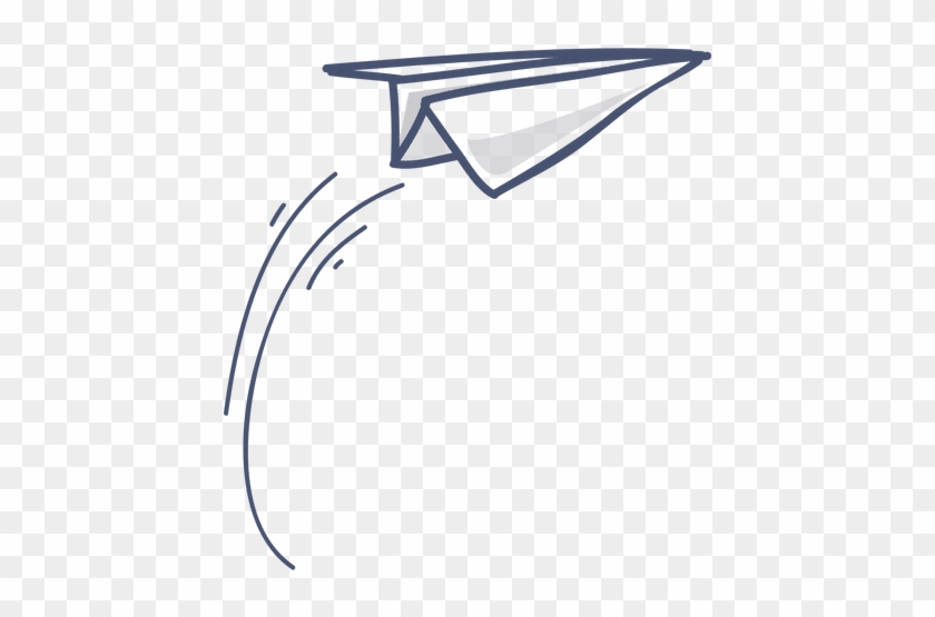 White Paper Plane Png Image - Cartoon Paper Airplane Flying #977387