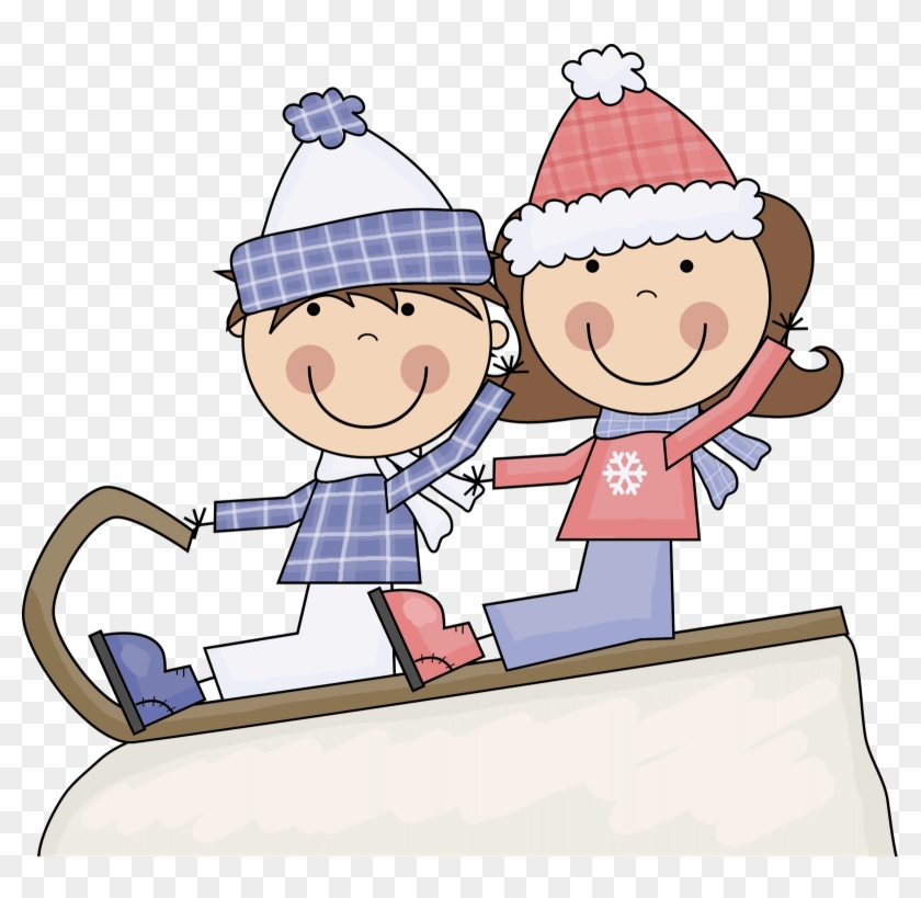 Kids Snow Clipart - Free Winter Writing Prompts #977435